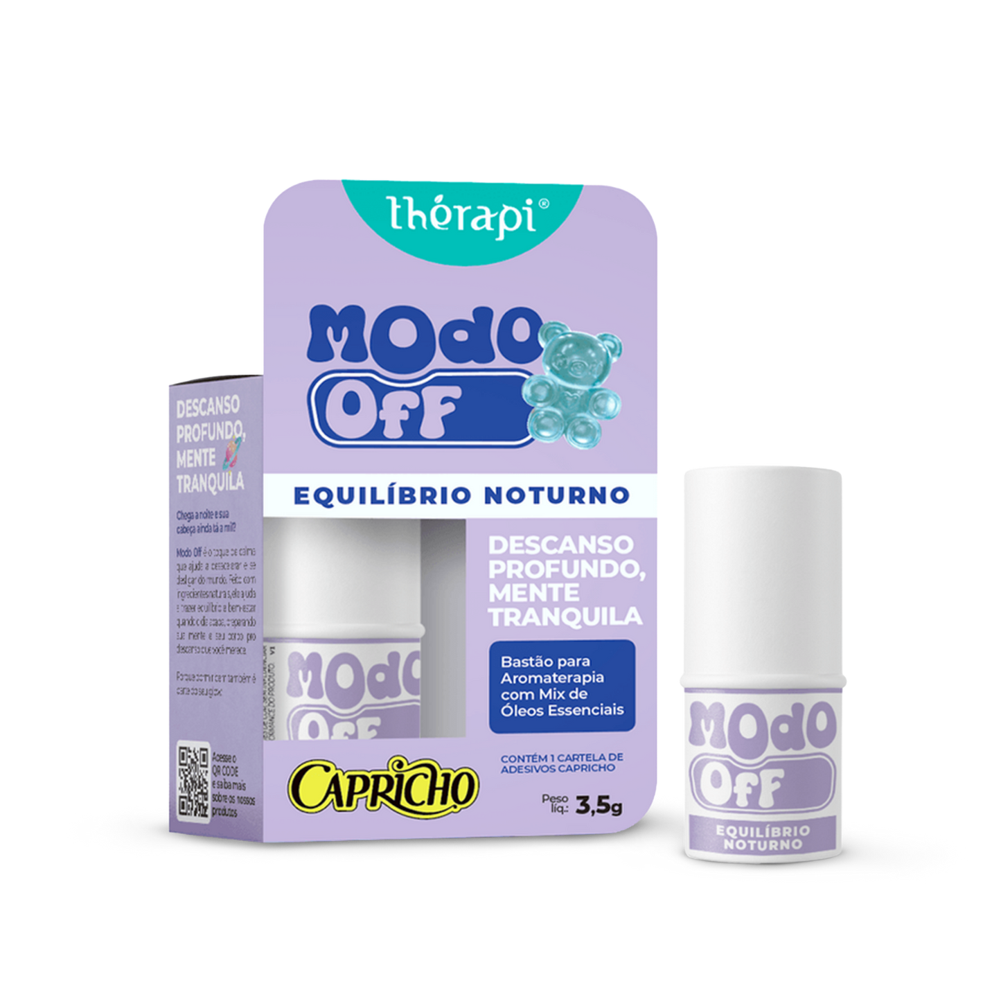 Óleo essencial em bastão Modo Off - Capricho