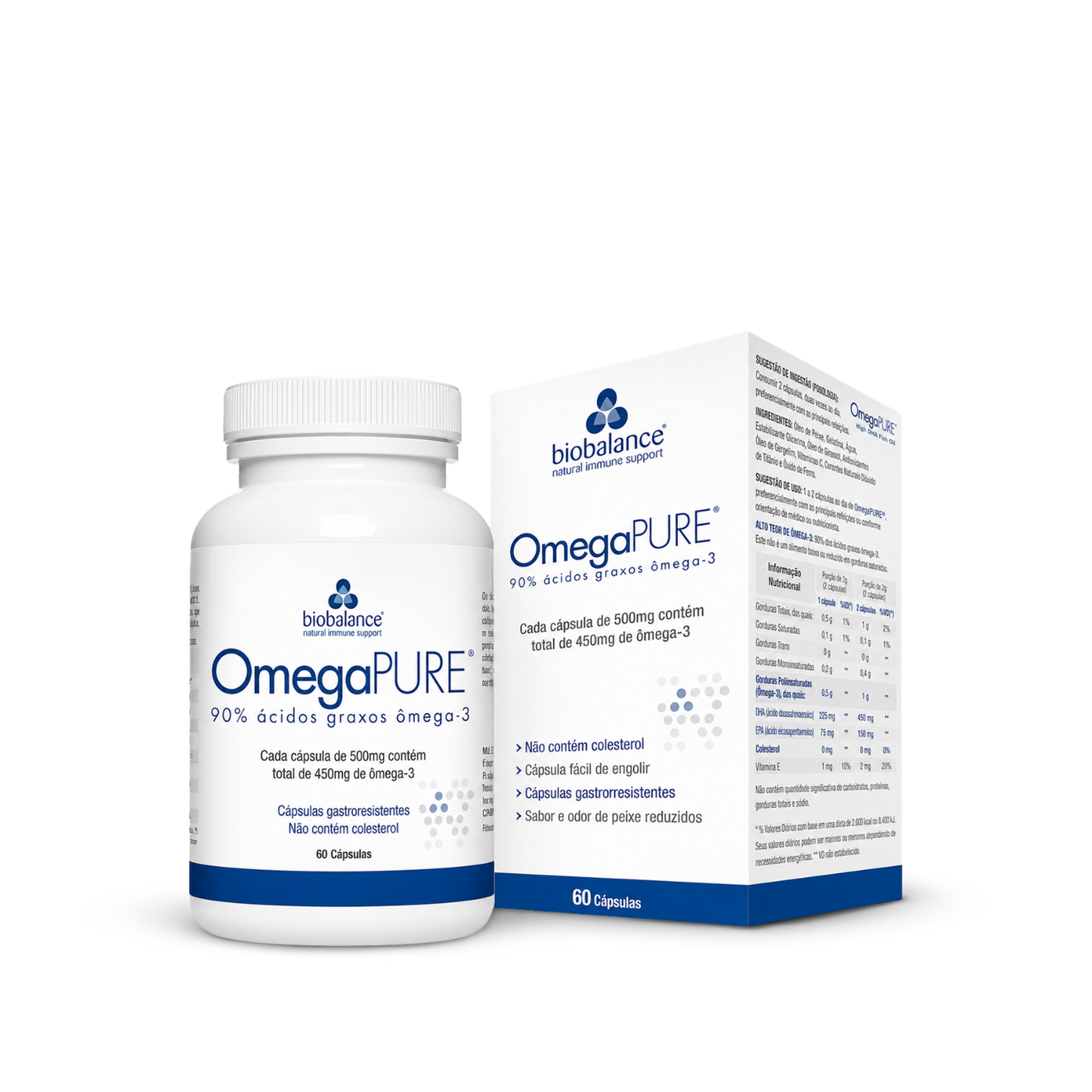 Omega PURE® - Suplemento de Omega 3 60 Cápsulas