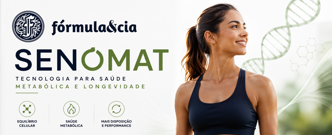 Senomat: tecnologia avançada para saúde metabólica, disposição e longevidade