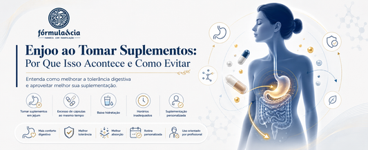 Enjoo ao Tomar Suplementos: Por Que Isso Acontece e Como Evitar