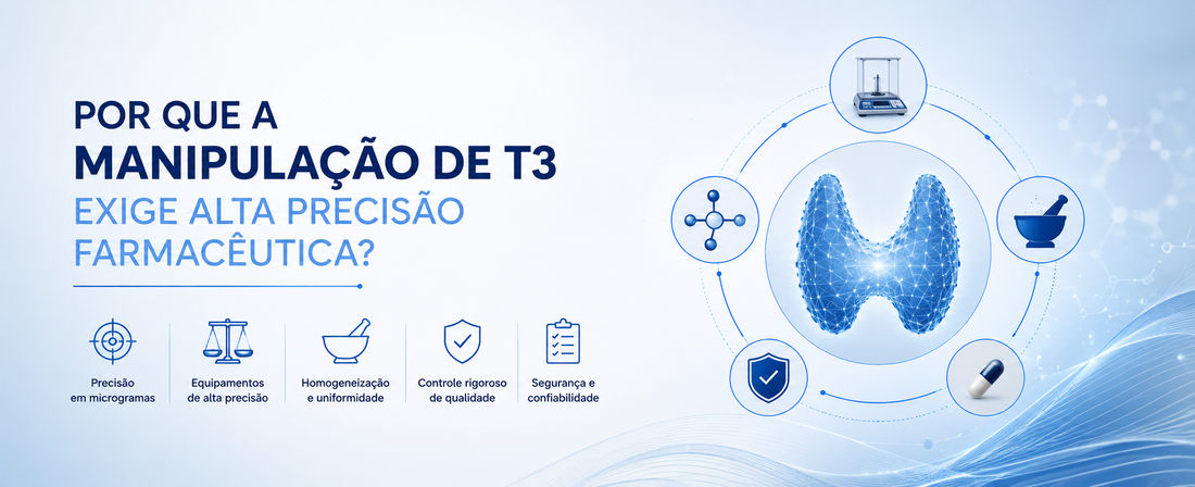 Por Que a Manipulação de T3 Exige Alta Precisão Farmacêutica?
