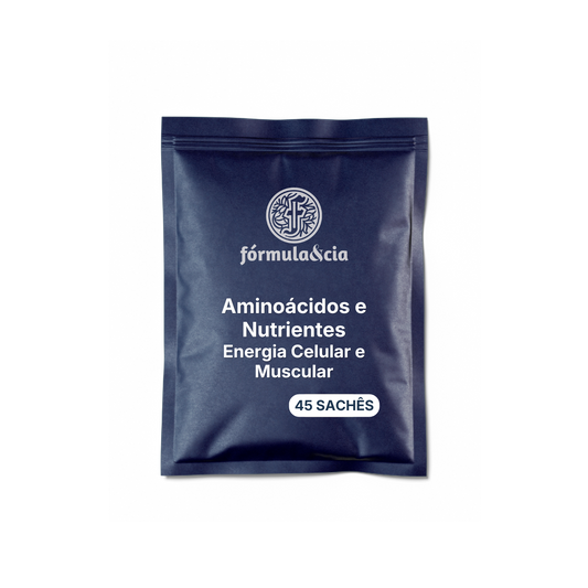 Aminoácidos e Nutrientes - Energia Celular e Muscular - 45 Saches