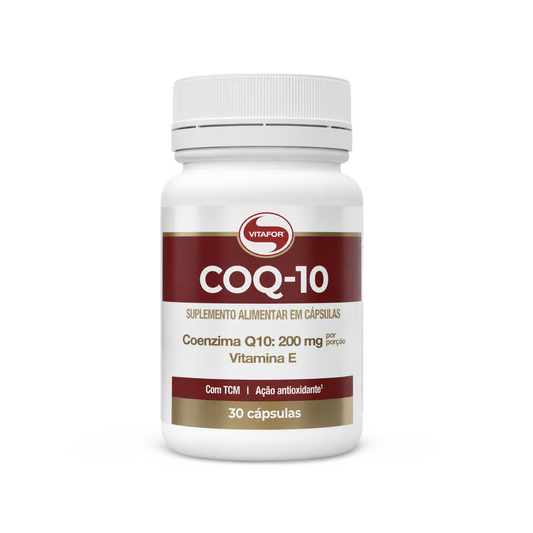 COQ-10: Coenzima Q10 e Vitamina E (200mg)