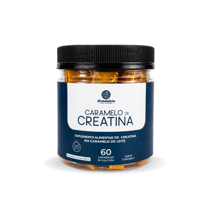 Creatina em Balas de Caramelo - Sabor Leite 60 Unidades