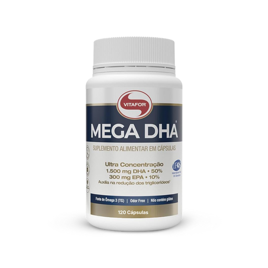 Vitafor Omega Mega DHA®: Ômega 3 com alta concentração DHA 120 Caps