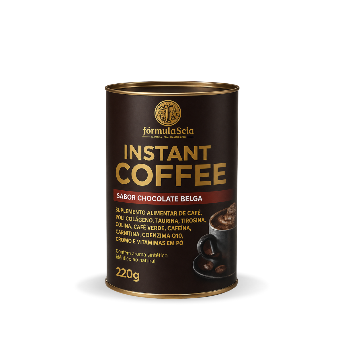 Instant Coffee - Energia e Foco em Cada Xícara - 220g